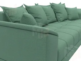 Диван прямой НордСтар НПБ ( Амур 11 зеленый )