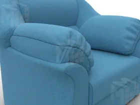 Кресло Карнелла ( Амур 10 голубой )