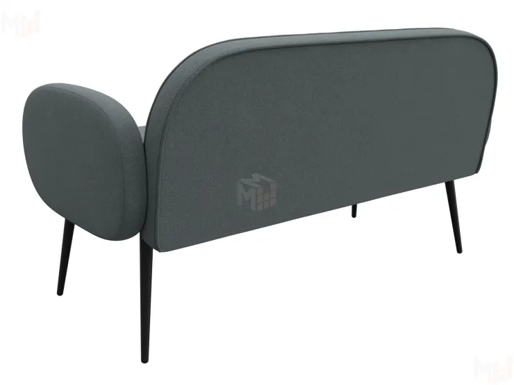 Диван прямой Лига-086 ( Амур 07 серый )