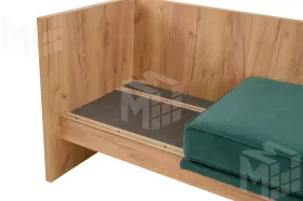 Кушетка Хилтон на пружинном блоке Зеленый Кушетка Хилтон на пружинном блоке Зеленый