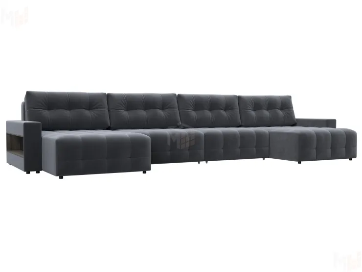 Диван П-образный с полками Лига-053 НПБ Лонг