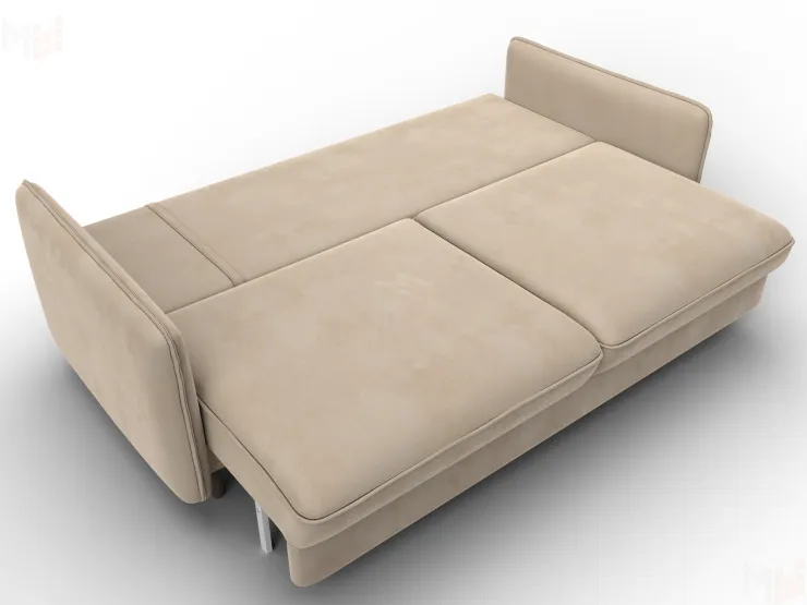 Диван прямой Лига-064 НПБ ( SEVEN 729 бежевый )