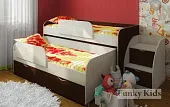 Двухъярусная кровать Фанки Кидз-8 с бортиками + лестница 13/19СВ