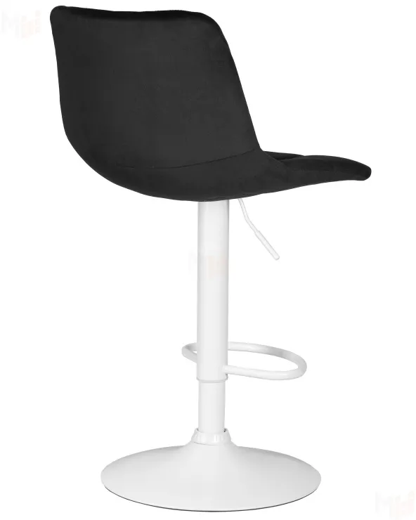 Стул барный DOBRIN TAILOR WHITE (черный велюр (MJ9-101))
