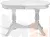 Стол деревянный раздвижной Кайнс 120 Белый с серебряной патиной