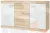 Комод Соната КС-1500 Сонома-Белый глянец