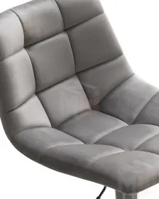 Стул барный DOBRIN TAILOR (серый велюр (MJ9-75))