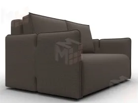 Диван прямой Лига-117 ( Амур 05 коричневый )
