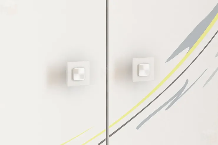 Шкаф комбинированный (с ящ. 2-створчатый) Форсаж дуб сонома/белый