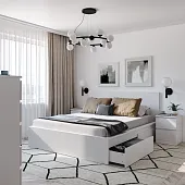 S00982 Варма Сэнгбокс комплект 2-ух выкатных ящиков, 100х61х26,5, белый