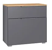 Тумба для обуви  Октава серый графит 16.127