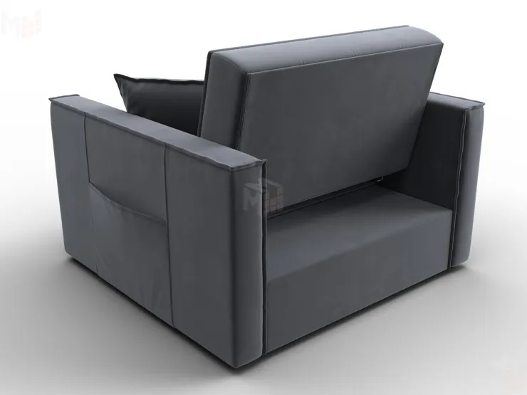 Кресло-кровать Лига-104 (80) ( SEVEN 17 серый )