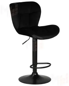 Стул барный DOBRIN BARNY BLACK (черный велюр (MJ9-101))