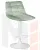 Стул барный DOBRIN TAILOR WHITE (пудрово-мятный велюр (MJ9-87))