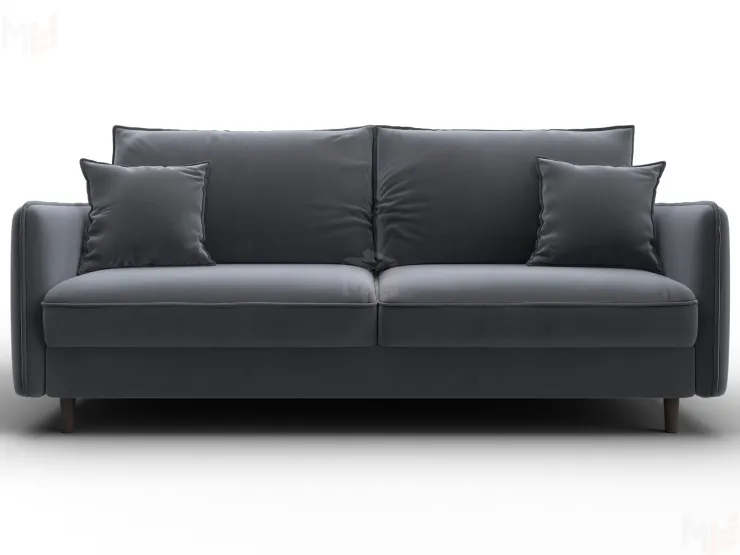 Диван прямой Лига-064 НПБ ( SEVEN 17 серый )