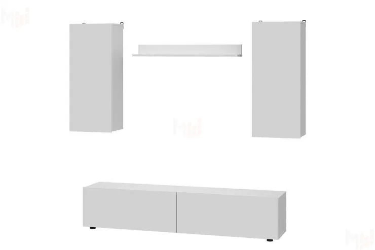 Гостиная МГС 10 Белый текстурный