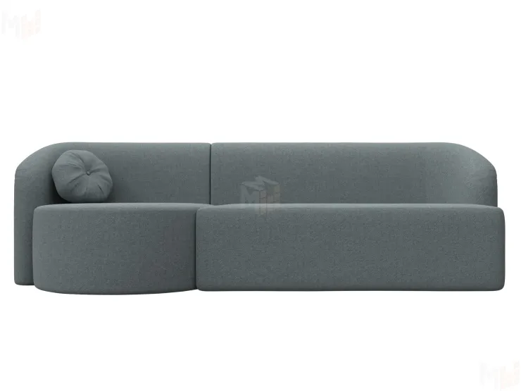 Диван прямой Лига-027 угол левый ( Амур серый )