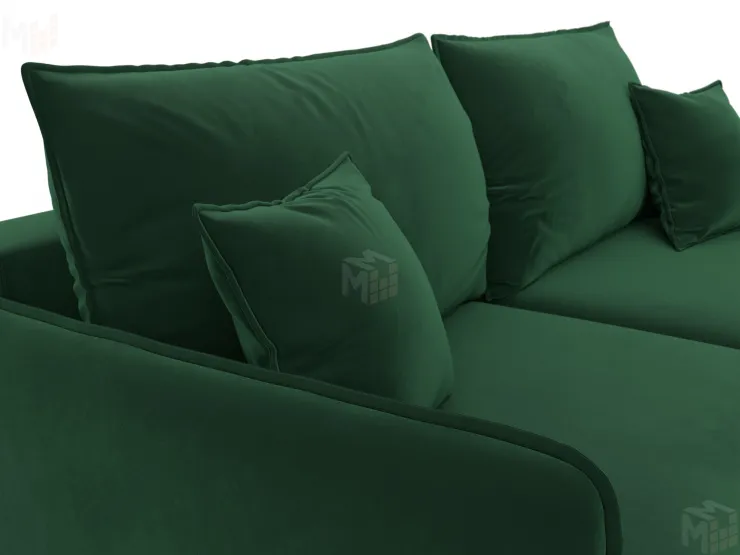 Диван прямой Лига-064 НПБ ( SEVEN 626 зеленый )