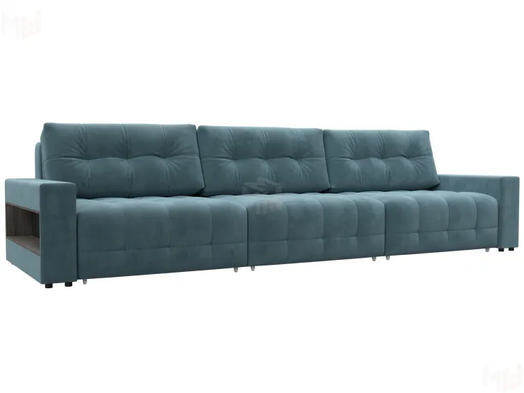 Диван прямой с полками Лига-053 НПБ Лонг