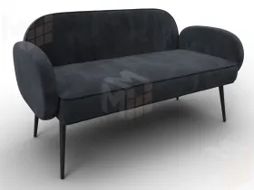 Диван прямой Лига-086 ( TOWER 11 темно-серый )