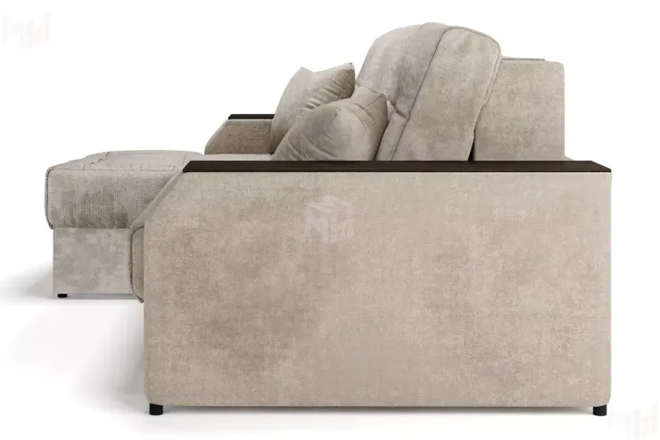 Угловой диван-кровать Лас-Вегас Бежевый левый