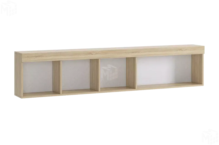 Полка Форсаж дуб крафт золотой/белый