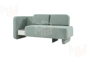 Кушетка Хьюстон на пружинном блоке Зеленый Кушетка Хьюстон на пружинном блоке Зеленый