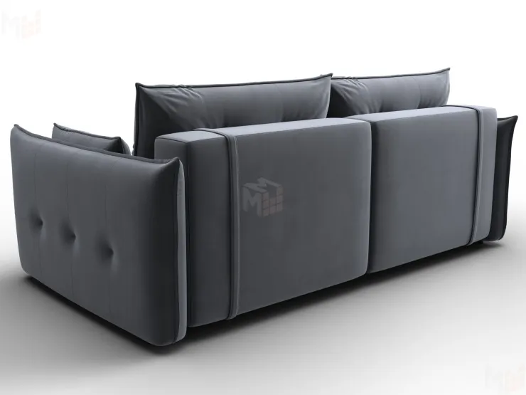 Диван прямой Лига-100 НПБ ( SEVEN 17 серый )