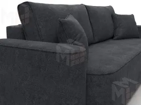 Диван прямой Лига-118 НПБ ( LAIM 26 темно-серый )