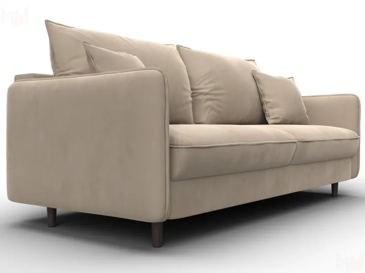 Диван прямой Лига-064 НПБ ( SEVEN 729 бежевый )