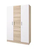 Шкаф Леси 3-х створчатый (сонома/белый) без зеркал