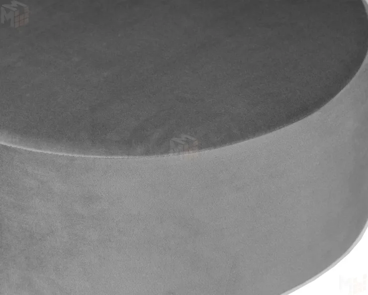 Пуф DOBRIN DANNY BLACK (серый велюр (MJ9-75))