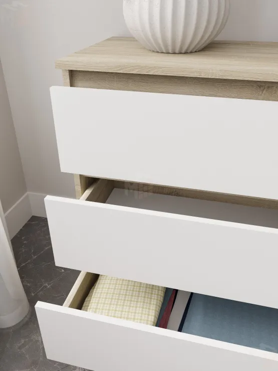 Комод Мори 1380.6 сонома/белый