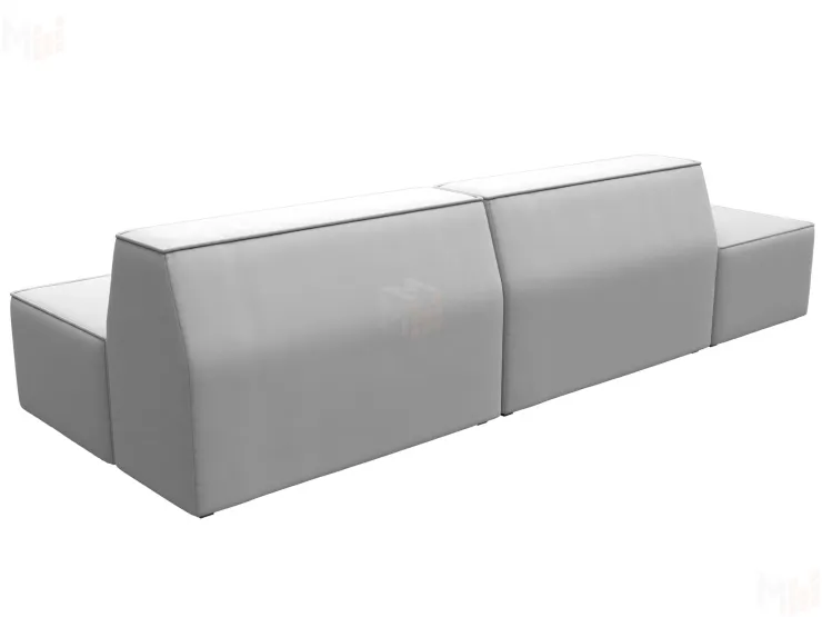 Диван прямой модульный Монс Модерн левый ( GRIFON 01 белый )