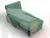 Кресло-кровать Лига-107 (80) ( Амур 11 зеленый )