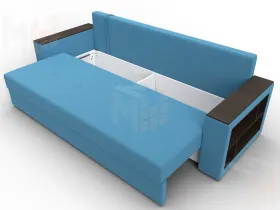 Диван прямой Дубай Лайт ( Амур 10 голубой )