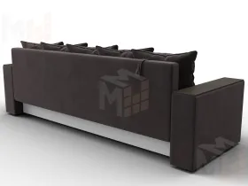 Диван прямой Дубай Лайт ( SEVEN 727 коричневый )