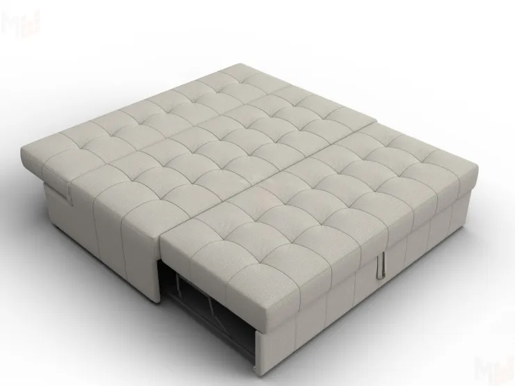 Диван прямой Лига-107 (160) ( Амур 02 бежевый )