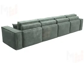 Диван прямой Лига-081 НПБ МегаЛонг ( BRUT 08 зеленый )