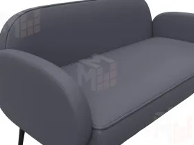 Диван прямой Лига-086 ( GRIFON 15 серый )