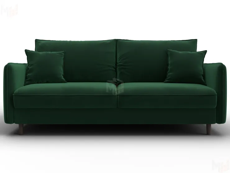 Диван прямой Лига-064 НПБ ( SEVEN 626 зеленый )