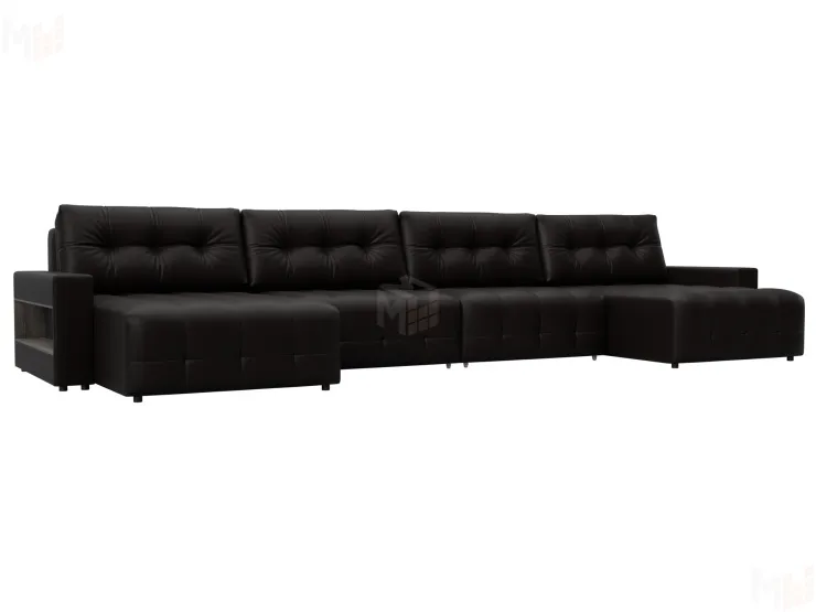 Диван П-образный с полками Лига-053 НПБ Лонг