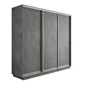 Шкаф-купе Оптим 3-х дверный  1 секция (ЛДСП)  210 см. 1 штанга, 11 полок