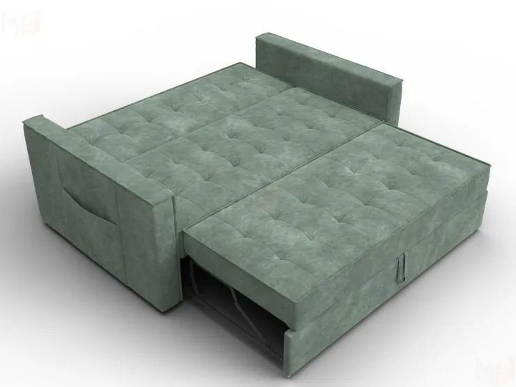 Диван прямой Лига-104 (140) ( BRUT 08 зеленый )