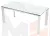 Стол CORNER 120 HIGH GLOSS STATUARIO керамика/белый каркас