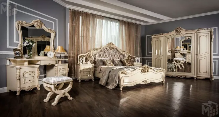 Кровать Джоконда 180х200 см крем глянец