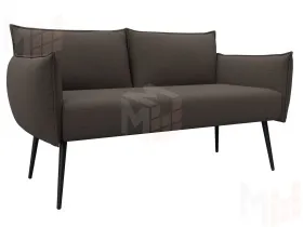 Диван прямой Лига-083 ( рогожка Амур 05 коричневый )