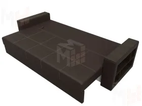 Диван прямой Дубай Лайт ( Коричневый )