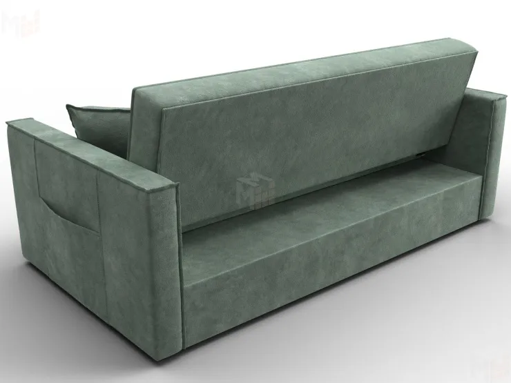 Диван прямой Лига-104 (160) ( BRUT 08 зеленый )