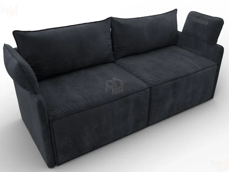 Диван прямой модульный Лига-106 ( TOWER 11 темно-серый )